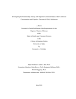 Investigating the Relationships Among Self-Reported Carotenoid Intakes, Skin Carotenoid Concentrations and Cognitive Outcomes in Early Adolescents