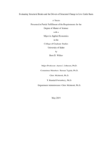Evaluating Structural Breaks and the Drivers of Structural Change in Live Cattle Basis