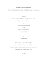 Accurate Characterization of  Power Distribution Networks with Differential S-Parameters