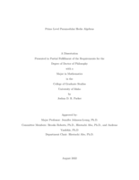 Prime Level Paramodular Hecke Algebras