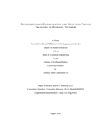 Polyoxometalate Incorporation and Effects on Proton Transport in Hydrogel Polymers