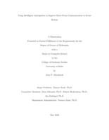 Using Intelligent Anticipation to Improve Error-Prone Communication in Social Robots
