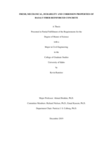 FRESH, MECHANICAL, DURABILITY AND CORROSION PROPERTIES OF BASALT FIBER REINFORCED CONCRETE
