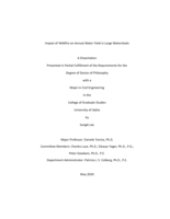 Impact of Wildfire on Annual Water Yield in Large Watersheds