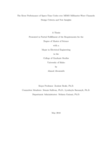 The Error Performance of Space-Time Codes over MIMO Millimeter-Wave Channels: Design Criteria and New Insights