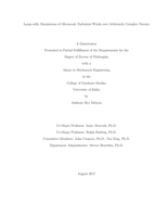 Large-eddy Simulations of Microscale Turbulent Winds over Arbitrarily Complex Terrain