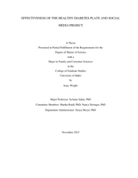 Effectiveness of the Healthy Diabetes Plate and Social Media Project