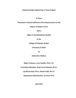 Industrial Design Engineering in Three Projects