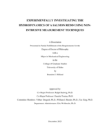 Experimentally Investigating the Hydrodynamics of a Salmon Redd using Non-Intrusive Measurement Techniques