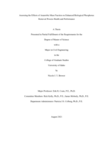 The Effect of Anaerobic Mass Fraction on Enhanced Biological Phosphorous Removal Process Health and Performance