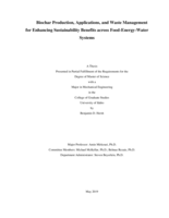 Biochar Production, Applications, and Waste Management for Enhancing Sustainability Benefits across Food-Energy-Water Systems