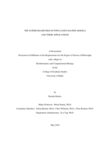 The superparameters of population matrix models and their applications