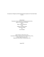 A Comparison of Regional and Site Specific Biomass Equations for Three North Idaho Conifers