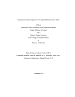 Germination and Development of Two Inland Northwest Native Plants
