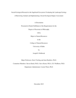 Social-Ecological Research in the Sagebrush Ecosystem: Evaluating the Landscape Ecology of Burrowing Animals and Implementing a Social-Ecological Impact Assessment
