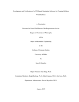 Development and Verification of a CFD Based Simulation Software for Floating Offshore Wind Turbines