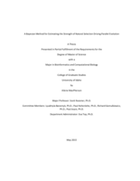 A Bayesian Method for Estimating the Strength of Natural Selection Driving Parallel Evolution