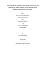 Effects of dietary supplementation of immunostimulants and probiotics on immune response and disease resistance in rainbow trout (Oncorhynchus mykiss)