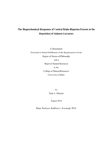 The biogeochemical responses of central Idaho riparian forests to the deposition of anadromous fish carcasses