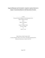 Ingested Histamine and Serotonin by Anopheles stephensi Interact to Impact Transmission Behavior with Plasmodium Parasites
