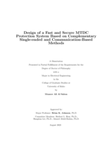 Design of a Fast and Secure MTDC Protection System Based on Complementary Single-ended and Communication-Based Methods