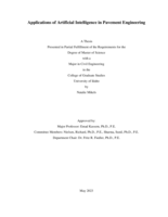 Applications of Artificial Intelligence in Pavement Engineering