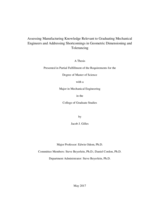 Assessing Manufacturing Knowledge Relevant to Graduating Mechanical Engineers and Addressing Shortcomings in Geometric Dimensioning and Tolerancing