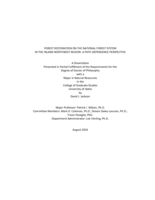 Forest Restoration on the National Forest System in the Inland Northwest Region: A Path Dependence Perspective