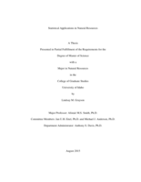 Statistical Applications in Natural Resources