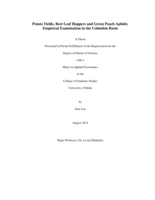 Potato Yields, Beet Leaf Hoppers and Green Peach Aphids:  Empirical Examination in the Columbia Basin