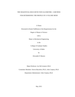 THE SEQUENTIAL EDGE DETECTION ALGORITHM - A METHOD FOR DETERMINING THE PROFILE OF A VOLUME MESH