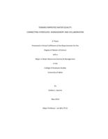 Toward Improved Water Quality: Connecting Hydrology, Management and Collaboration