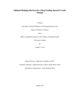 Optimal Hedging Horizon for a Hog Feeding Spread (Crush) Margin