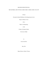 Drawing from the Well: The Material Life of the Jacobs Family, Boise, Idaho, 1864-1907