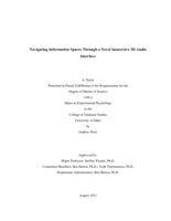 Navigating Information Spaces Through a Novel Immersive 3D Audio Interface