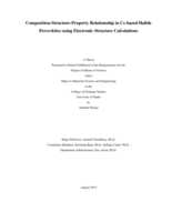 Composition-structure-property Relationship in Cs-based halide Perovskites using Electronic Structure Calculations
