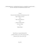 Crosslinking poly-3-hydroxybutyrate-co-3-hydroxyvalerate with dicumyl peroxide for properties modification