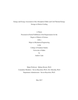 Energy and Exergy Assessment of the Absorption Chiller and Cold Thermal Energy Storage in District Cooling