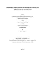 COMPARISON OF MODELS FOR SPACER GRID PRESSURE LOSS IN NUCLEAR FUEL BUNDLES FOR ONE AND TWO PHASE FLOWS
