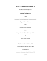 D-FACTS for Improved Reliability of tht Transmission System During Contingencies