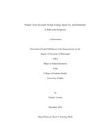 Primary Cavity Excavator Nesting Ecology, Space Use, and Distribution: A Multi-scale Perspective