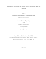 Simulation of the Effect of False Data Injection Attacks on SCADA Using Offline EMT Simulation