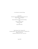 A Coevolutionary Community Ecology