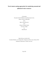Novel remote sensing approaches for monitoring seasonal and ephemeral water resources