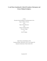 Us and Them Examining the Cultural Perceptions of Private and Interagency Wildland Firefighters