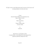 The impact of starch on wheat falling number and the evolvement of starch structure in the developing endosperm of soft white winter wheat