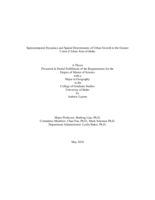 Spatiotemporal Dynamics and Spatial Determinants of Urban Growth in the Greater Coeur d’Alene Area of Idaho
