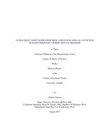 Ultraviolet Light Generation from a Helium Plasma as a Function of Radio Frequency Power and Gas Pressure