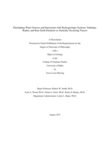 Elucidating Water Sources and Interaction with Hydrogeologic Systems: Enthalpy, Radon, and Rare Earth Elements as Naturally Occurring Tracers