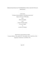 Enhancing Natural Hazards & Vulnerability/Resilience Studies Using Social Theory and Spatial Statistics